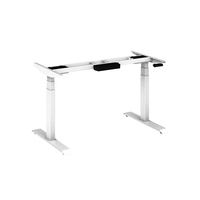 Cadre de bureau électrique moderne de luxe à moteur unique, convertible, avec hauteur réglable pour position assise ou debout, idéal pour l'ordinateur et le bureau