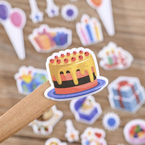 Autocollants 3D en mousse gonflée personnalisés pour <span class=keywords><strong>anniversaire</strong></span>, feuille de décoration en mousse, autocollants en PVC pour scrapbooking, planificateur, pack d'autocollants pour enfants, cadeau artisanal - Product Image 3