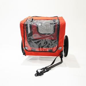 Remorque de vélo pliable en tissu avec design réglable pour le camping, le transport de bagages et de chiens, remorque pour chien à vélo - Product Image 2