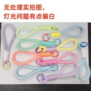 Cordon en nylon tressé coloré pour homme et femme, porte-clés, sangle de téléphone portable avec mousqueton, tendance - Product Image 5