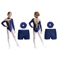 Ensemble de vêtements de danse pour enfants de 6 à 16 ans, costume de danse de scène pour filles, vêtements de performance, danse artistique, patinage artistique rythmique, justaucorps de gymnastique