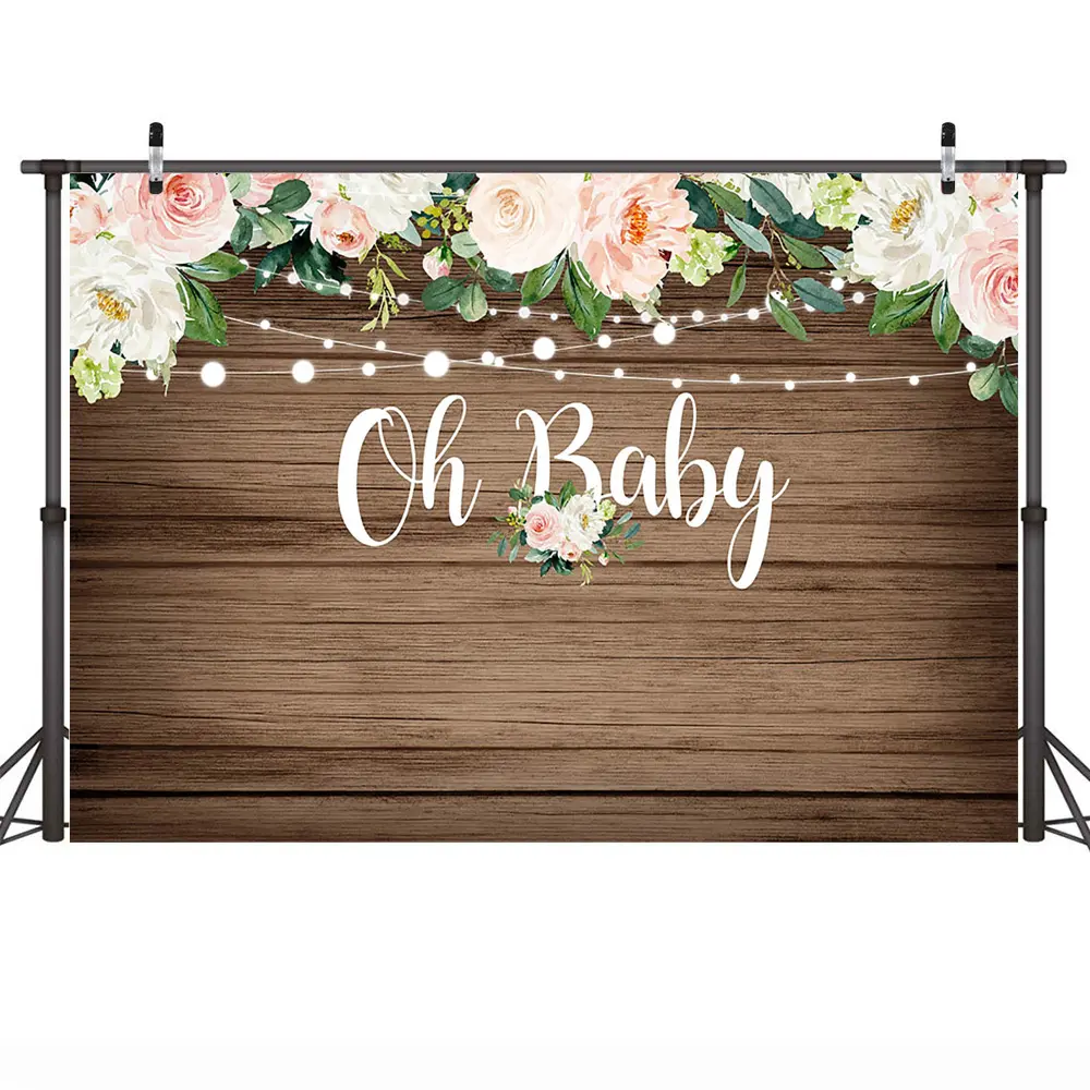 Baby Shower Happy Birthday Party Photography Backdrops Decoration Boy Or Girl Kid Background For Photo Studio