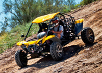 Buggy tout-terrain commercial à deux places, véhicule tout-terrain pour sites touristiques en plein air, voiture de loisirs pour l'aventure en montagne et dans le désert