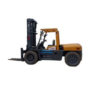 รถยกดีเซล TCM TCM FD100 10 ตัน คุณภาพสูง พร้อมระบบไฮดรอลิกย้ายขวาง  กระโดงยกสองตอน ยางตัน รถยกสำหรับงานหนักมือสอง - Product Image 1