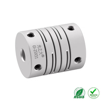 Couplage à soufflet métallique en acier de haute précision, personnalisable OEM, coupleur d'arbre à disque rigide, diamètre de trou de 20 mm, 5000 tr/min