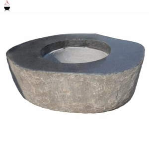 Foyer extérieur en pierre naturelle Table top Boulder Patio Heater Backyard BBQ Dining Set Garden Fireplace Outside Gas Fire Pit - Product Image 4