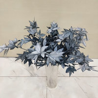 SPR buket pengantin buatan Peony dekoratif bunga tunggal buket tengah meja sutra Hydrangea mawar gading untuk resepsi pernikahan