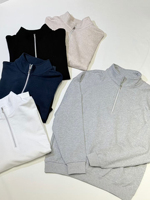 Ensemble 2 pièces unisexe streetwear personnalisé en velours de coton épais, coupe ample, manches longues, respirant, pour l'hiver, pull