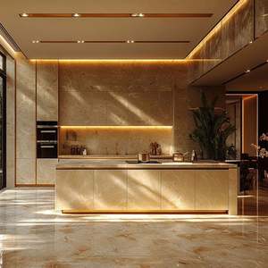 Ensemble de cuisine de luxe de style shaker français, îlot et armoire de bar sur mesure pour les projets de villas et d'appartements en plein air - Product Image 3