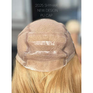 Peluca Médica Lisa de Cabello Virgen Crudo 613, 16 Pulgadas, 20% de Longitud, 13A+, con Encaje Completo Transparente HD de PU sin Pegamento, Colores Mezclados, de Gran Venta - Product Image 6