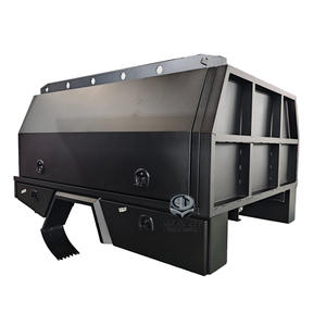 Cassone Personalizzato in Alluminio Resistente di Alta Qualità, Impermeabile, per Pickup a Doppia Cabina, con Vano Portautensili Sottoscocca in Vendita - Product Image 3