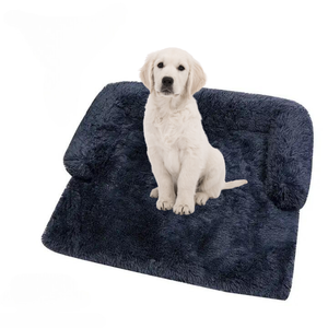 Coussin pour chien chaud d'hiver en fourrure, lit tunnel pour chat, couverture-nid lavable pour animaux de compagnie avec fermeture éclair et fond antidérapant - Product Image 1