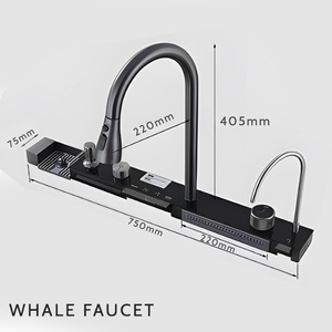 Vendita calda moderna cinese di alta qualità in acciaio inox nero lavello a cascata lavello <span class=keywords><strong>cucina</strong></span> - Product Image 5