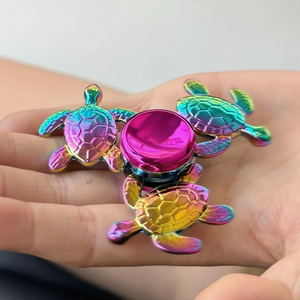 Nhà sản xuất bán buôn số lượng lớn vật liệu nhựa Tay Đồ chơi ngón tay tip Gyro rùa cầu vồng thần tài <span class=keywords><strong>spinner</strong></span> cho trẻ em - Product Image 4