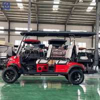Voiture de golf électrique 6 places homologuée pour la route, 72V, utilitaire, avec batterie au lithium, pour club et visites touristiques