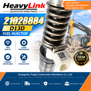 หัวฉีดน้ำมันดีเซล 21028884 D13D สำหรับเครื่องยนต์รถขุดวอลโว่ อะไหล่เครื่องจักรก่อสร้าง - Product Image 2