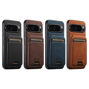 Funda Protectora para Teléfono con Soporte Magnético y Textura de Piel Sintética PU, Compatible con la Serie <span class=keywords><strong>Pixel</strong></span> 11/10/9/8/7/6 - Product Image 3