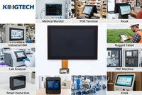 Kingtech OEM 10,1 pouces 1920x1200 LVDS 1500 nits -30~80 ℃   Module d'écran tactile capacitif TFT médical/industriel, écran LCD