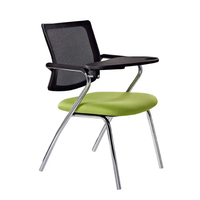 Tables et chaises de formation modernes en maille pour salles de conférence, chaise de formation de bureau, chaise d'étudiant avec tablette – Vente en gros