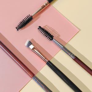 Pinceau à sourcils à double extrémité et <span class=keywords><strong>baguette</strong></span> de mascara avec logo personnalisé Outil cosmétique à cils coudés pour le maquillage des yeux - Product Image 4