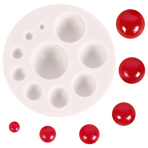 <span class=keywords><strong>Moule</strong></span> à Fondant de chocolat en Silicone, demi-dôme, moulage de sucre de décoration, Semi-sphère, pour la maison - Product Image 3
