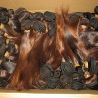 Ekstensi Rambut Keriting Alami Berkualitas Tinggi Warna Cokelat Asli dari Kamboja, Model Egg Curls, Lentur dan Mengembang, Grosir Wefts