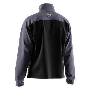 Veste pull pour homme avec fermeture éclair 1/3 et col montant, coupe ajustée pour la gym, la course et les vêtements de loisirs - Product Image 5