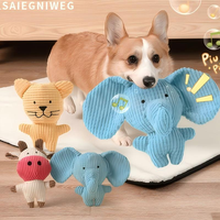 Nouveau design 2026 – Jouet interactif en peluche couineur pour chien, pour le nettoyage des dents, à mâcher doux, pour petit chiot, amusant, mignon et durable