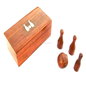 منتجات ألعاب البولنج SKITTLE الخشبية الأفضل مبيعًا مع منتجات عتيقة مصنوعة يدويًا ومصنوعة من الخشب مع جائزة رخيصة