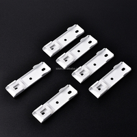 Supports de fixation universels pour rail de rideau, en alliage d'aluminium, pinces de fixation pour rails électriques droits et courbés, accessoires.