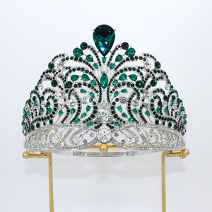 Couronne de mariée en alliage, style <span class=keywords><strong>Miss</strong></span> Monde, pour défilé, mariage, bal de promo et anniversaire, pour mariée et reine, style européen-américain - Product Image 2