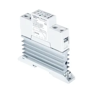 TRA23D10L 40A DC AC Thông Minh Tự Động Trạng Thái Rắn Relay Board 3V-32VDC Trong Ra 24-280VAC SSR Relay Module Din Rail Với Cơ Sở