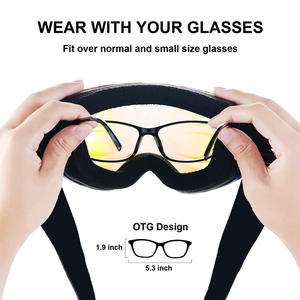 Uv400 trượt tuyết thể thao kính ống kính đôi ngăn chặn tuyết mù có thể điều chỉnh siêu đàn hồi dây đeo trượt tuyết kính cho thể thao trượt tuyết - Product Image 3