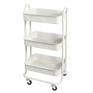 Carrito de Almacenamiento Metálico de 3 Niveles con Asa en Forma de <span class=keywords><strong>U</strong></span>, Estilo Clásico, Marca PY, Suministro Directo de Fábrica, Alta Calidad - Product Image 2