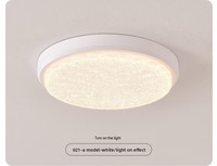 Plafonnier LED encastré en cristal 6000K Tri-proof AC IP54 Design minimaliste moderne CRI80 Couleurs changeantes Chambre/Salon