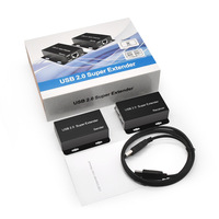 Extensor USB 2.0 Universal de Marca OEM, Supera las Categorías 5E/6, con 4 Puertos para Windows