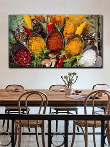 Sala da pranzo decorazioni per la casa <span class=keywords><strong>cucina</strong></span> immagini di frutta grani di verdure spezie <span class=keywords><strong>poster</strong></span> pittura su tela stampata wall art modern - Product Image 3