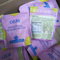 Gummies Probiotiques à l'Ananas OEM ODM Bacillus Coagulans SNZ1989 Complément Alimentaire Bien-être Féminin 60 Gummies 180g