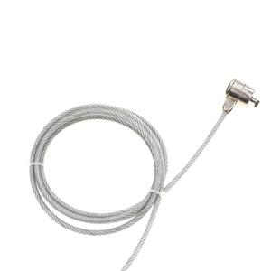 Câble de sécurité antivol durable YH9911 pour ordinateur portable avec deux clés, base universelle à languette, longueur 2m - Product Image 4