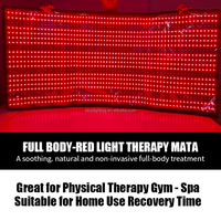 Tapis de luminothérapie infrarouge LED rouge 660-850 nm de grande taille 180 cm, couverture enveloppante pour soulager le corps, améliorer la santé et favoriser un meilleur sommeil