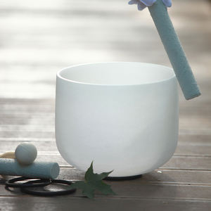 ชามคริสตัลควอตซ์แท้ ขนาด 6-12 นิ้ว ยี่ห้อ Jinfang สำหรับบำบัดเสียงและปรับสมดุลจักระ ช่วยในการทำสมาธิ - Product Image 4