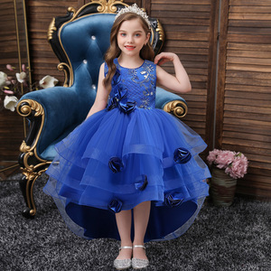 ชุดเดรสเด็กผู้หญิงสีชมพูทรงบอลกาวน์ คอรูปหัวใจ กระโปรงบัลเลต์ แต่งดอกไม้ สำหรับงานแต่งงาน งานปาร์ตี้ และการแสดง - Product Image 3
