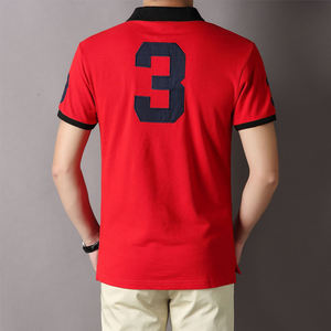 T-shirt à col roulé pour homme en coton 220 g/m² de haute qualité, brodé sur mesure, bleu marine, coupe ample et confortable, ATREIDES, écologique, séchage rapide - Product Image 3