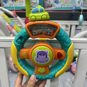 <span class=keywords><strong>Juguete</strong></span> de <span class=keywords><strong>volante</strong></span> de plástico para niños MILI, simulación de educación temprana con corbata de luces de música electrónica para coche de bebé - Product Image 6