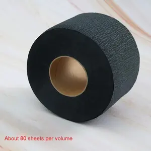 Papier de coiffure noir jetable imperméable à l'eau anti-casse écharpe pour la teinture des cheveux permanente coupe anti-encrassement protection du cou - Product Image 3