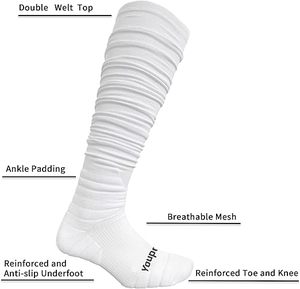 Người Đàn Ông Của Tùy Chỉnh Thể Thao <span class=keywords><strong>Sox</strong></span> Chất Lượng Cao Bóng Đá Scrunch Vớ Dày Bông Mùa Hè Màu Xanh Mùa Đông Trắng Màu Xanh Lá Cây Màu Đỏ Dùng Một Lần Thiết Kế - Product Image 2