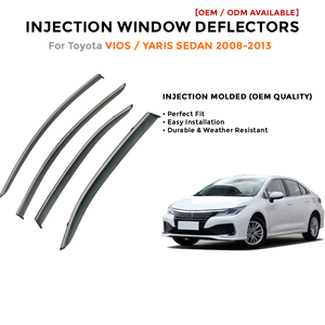 Déflecteurs de fenêtre latérale pare-pluie pour Toyota LC200 2008-2019 accessoires auto - Product Image 2