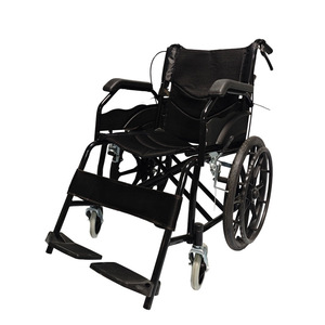 Fauteuil roulant manuel en alliage d'aluminium léger et pliable avec frein en U pour personnes âgées et handicapées, aide à la mobilité - Product Image 3