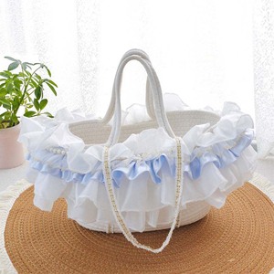 Cesta de Transporte para Mascotas Estilo Lolita, de Cuerda de Algodón, Extraíble, Lavable, Suave, para Exteriores, Cama para Perros/Gatos, 4 Estaciones, Ecológica - Product Image 6