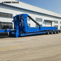 Trailer Transportasi Baling-Baling Turbin Angin Baja yang Dapat Diperpanjang 80m, Semi Trailer Teleskopik 6 As, Muatan >80T untuk Pembangkit Listrik Tenaga Angin Besar